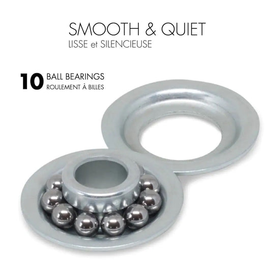 Nylon Rollers Commercial Grade 10 Ball Bearings- 12/pk