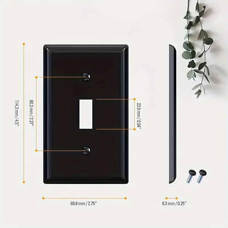 Toggle Style Switch Midway Nylon Wall Plate