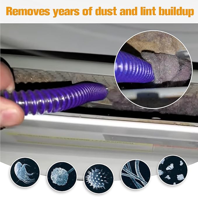 Dryer Vent Cleaner Kit Vacuum Hose Attachment-34 inches