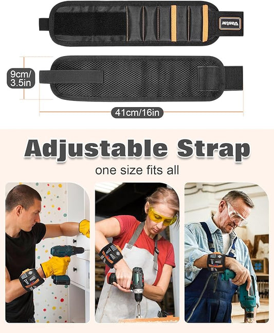 Magnetic Wristband with 15 Strong Magnets