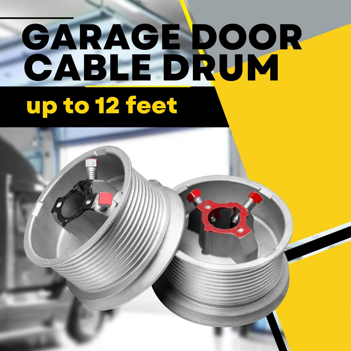 12' Garage Door Standard Lift Cable Drum (Pair)