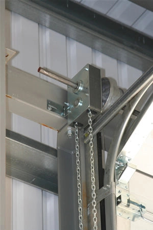 garage door chain hoist jackshaft
