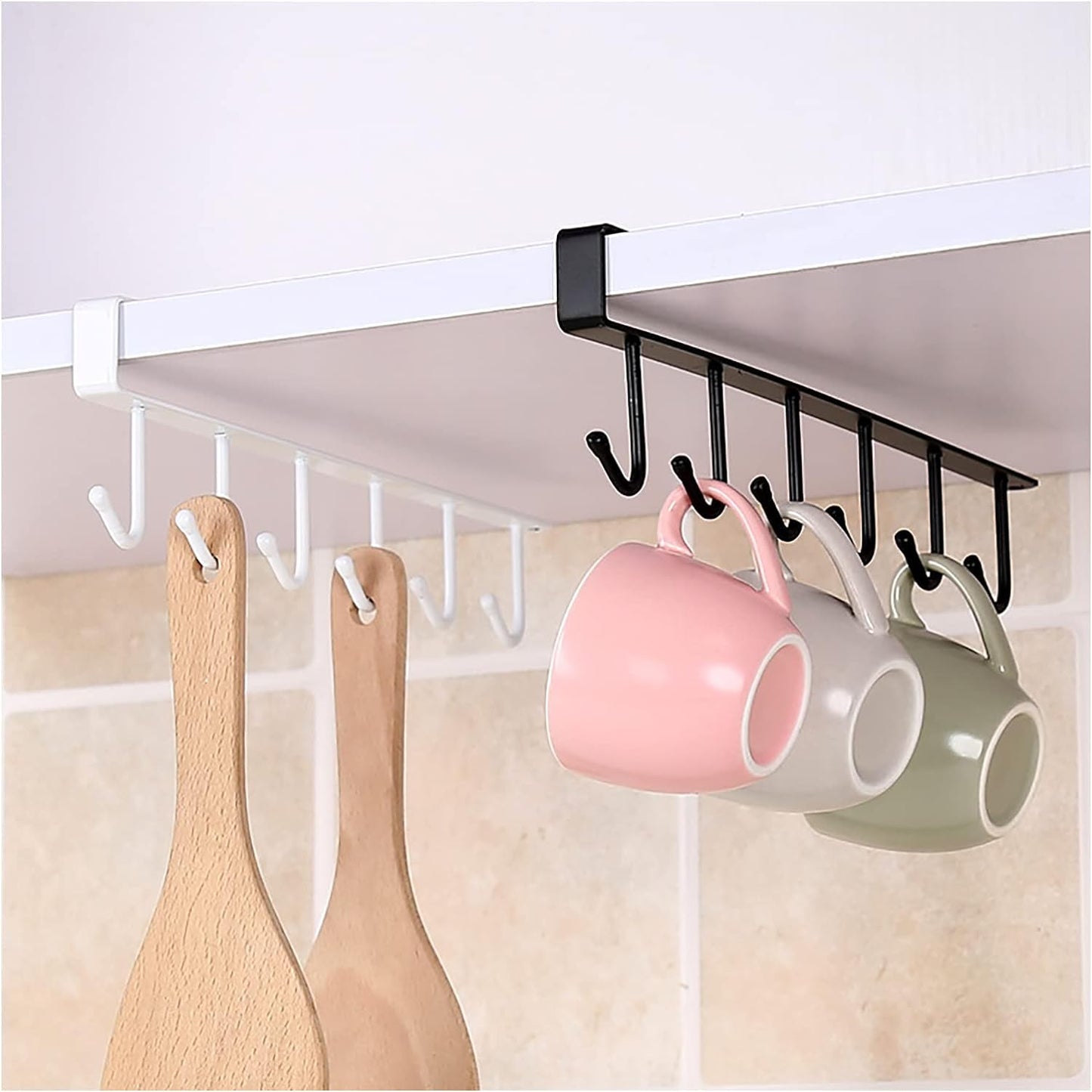 Kitchen Utensil Storage Organizer Hook Rack