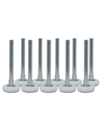 Nylon Rollers Commercial Grade 10 Ball Bearings- 10/pk