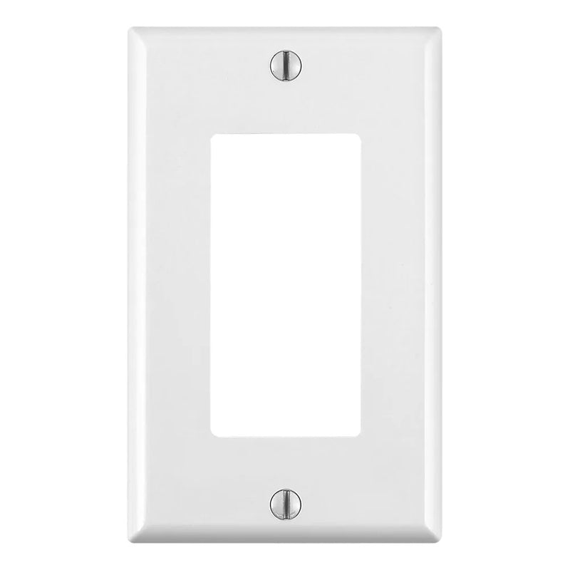 1-Gang Decora Plate, White