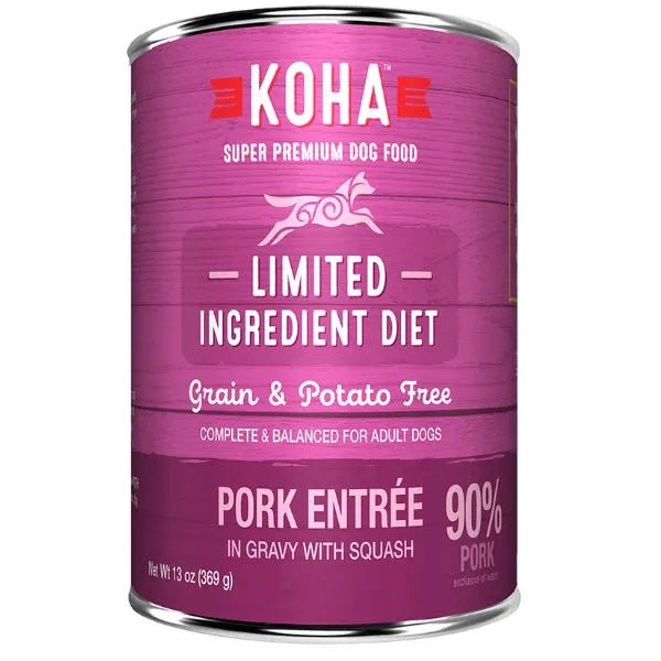 KOHA Limited Ingredient Dog Food Pork Entrée-13oz