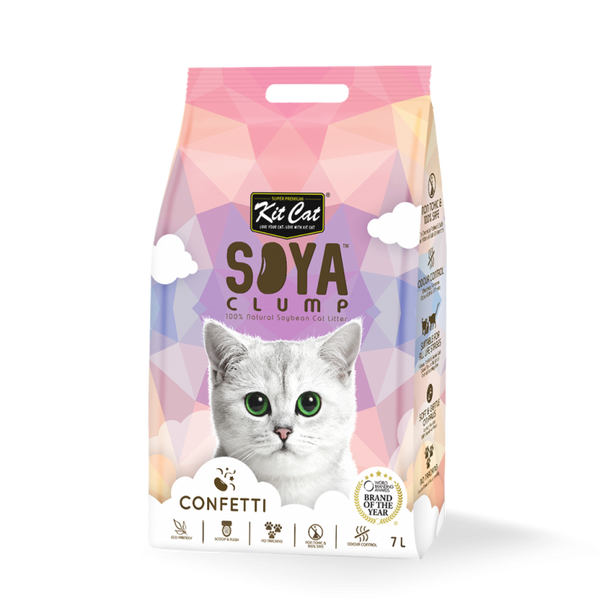 Kit Cat Soybean Cat Litter Soya Clump Confetti 7L