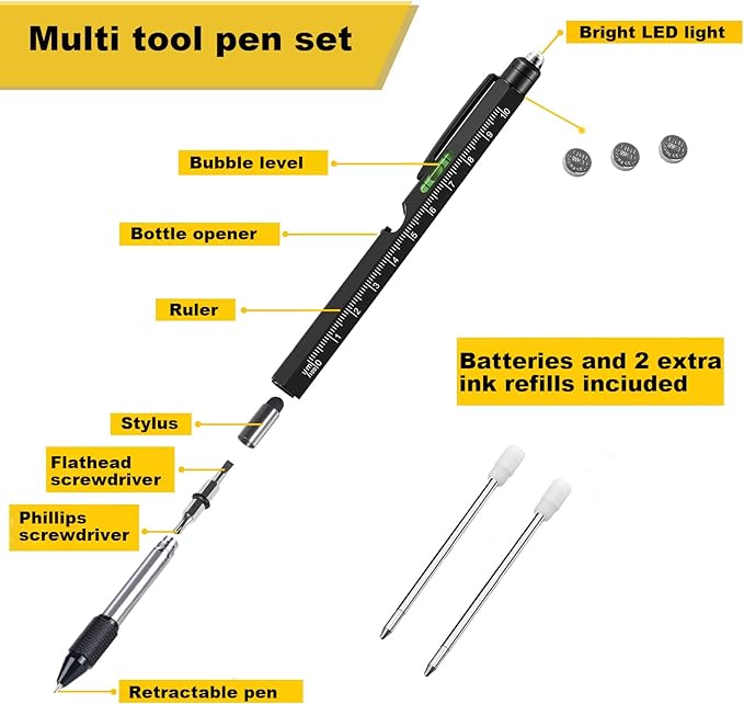 Multi Tool Pen Set 9 In 1