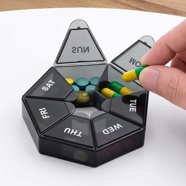 Portable 7 Days Pill Box