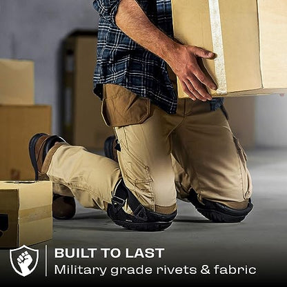 Professional Knee Pads with Heavy Duty Foam Padding and Comfortable Gel Cushion
