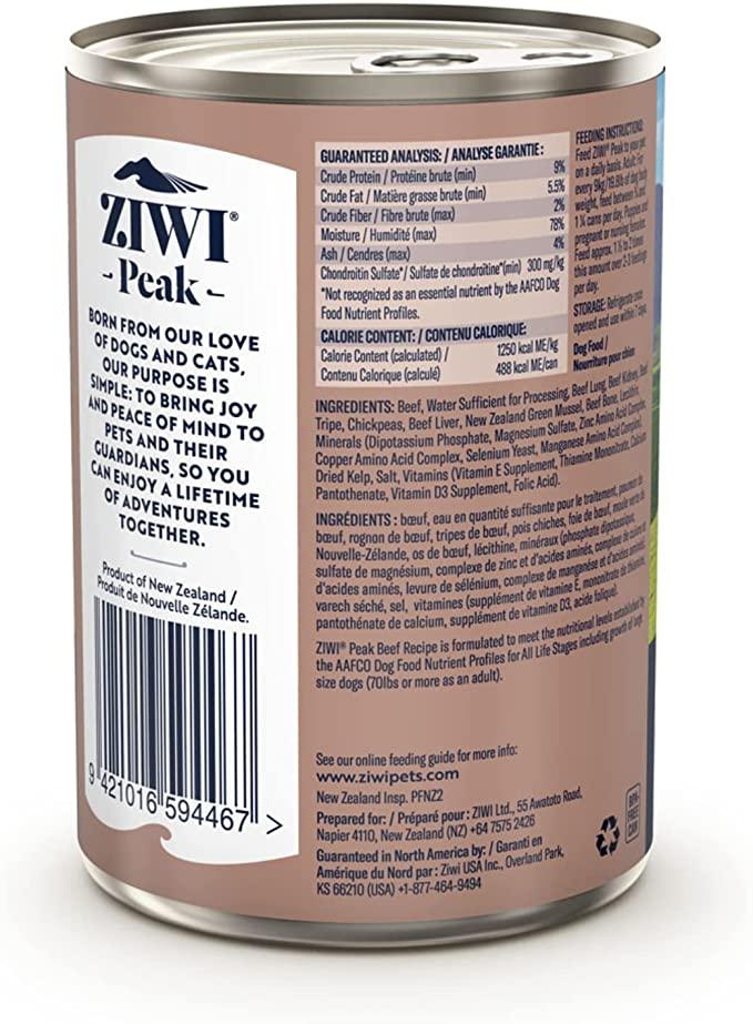 ZIWI Peak Canned Dog Food - 13.75-oz/390-g