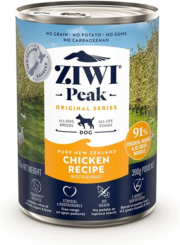 ZIWI Peak Chicken Recipe Canned Dog Food -13.75-oz/390-g