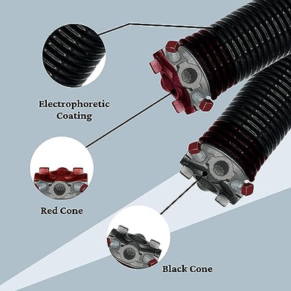 Garage Door Torsion Spring .207 x 1-3/4 x 25' Pair