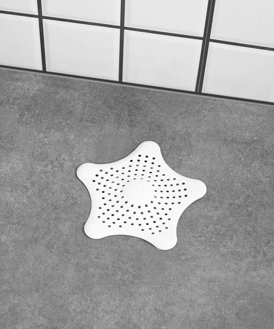 Starfish Drain Cover/Hair Catcher, White