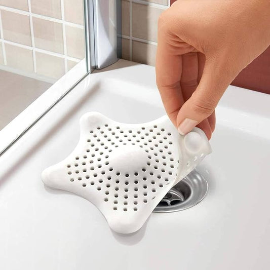 Starfish Drain Cover/Hair Catcher, White